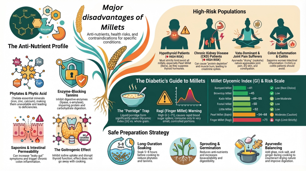 major disadvantages of millets
