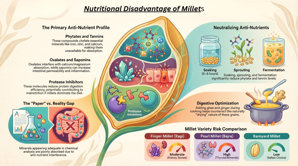 nutritional disadvantage of millets
